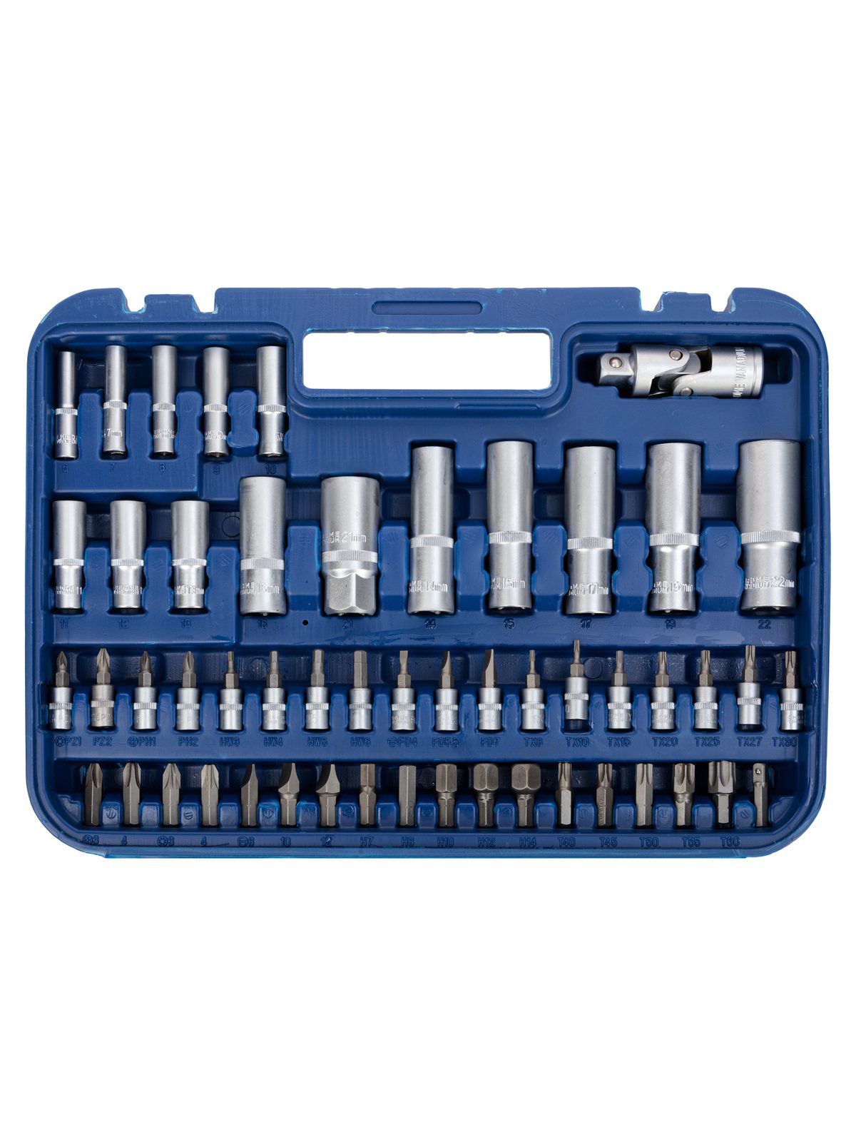 Набор инструментов 110 предметов 1/4", 1/2" Vertul